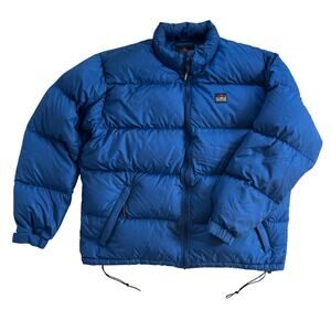 Vintage LL Bean Outdoors Down Puffer Jacket XL Tall Blue 90s OP279